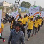 National flag honor rally was taken out by Vastu Dairy family